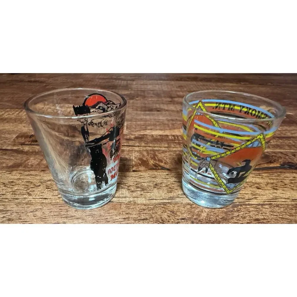 Two Great Smokey Mountains Shot Glasses